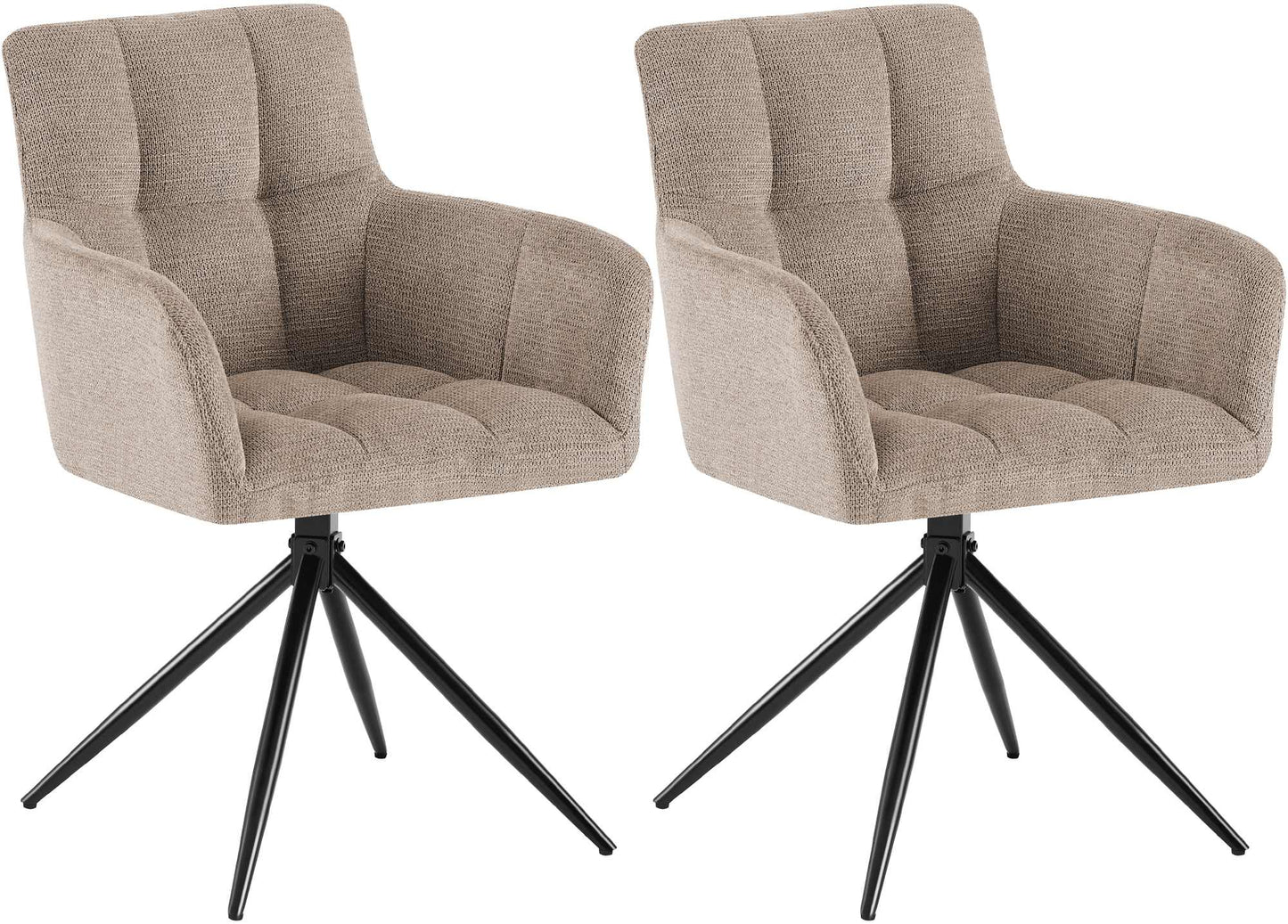 2er Set Esszimmerstuhl Jonah Stoff
